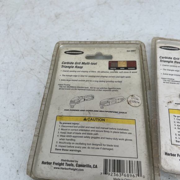 Warrior Carbide Grit Multi-tool Triangle Rasp Grinding Grout - Picture 10 of 10